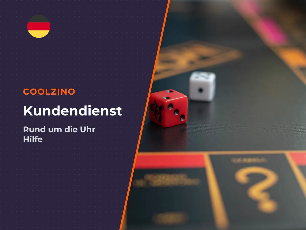 Kundendienst und mobiles Spielen bei Coolzino