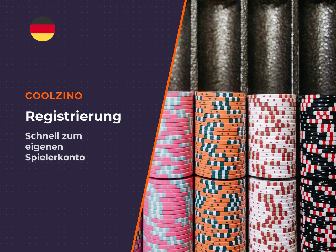 Registrierung und Coolzino Konto erstellen. Antwort-Kern
