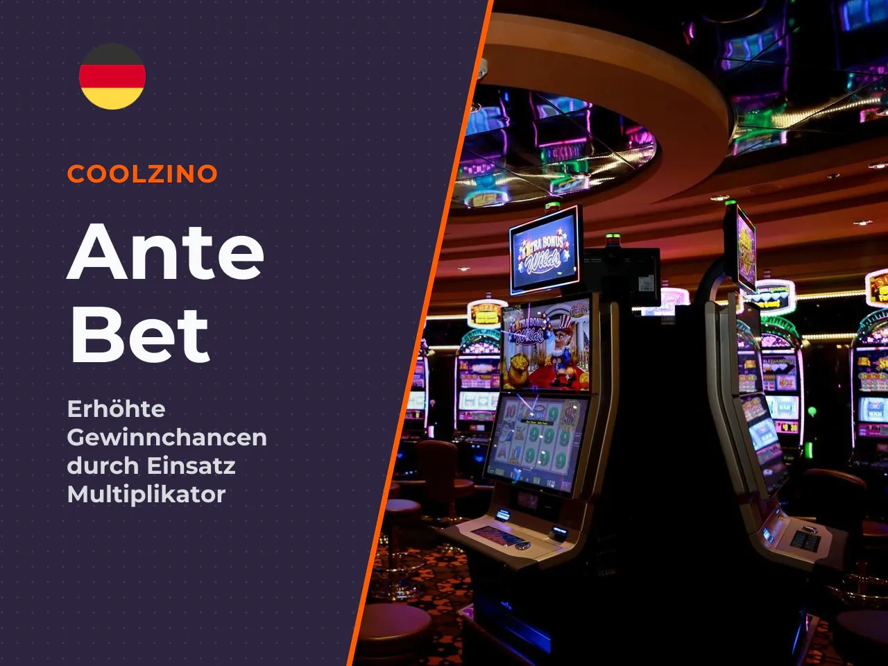 Ante Bet Einsatzstruktur-Option . Neben dem