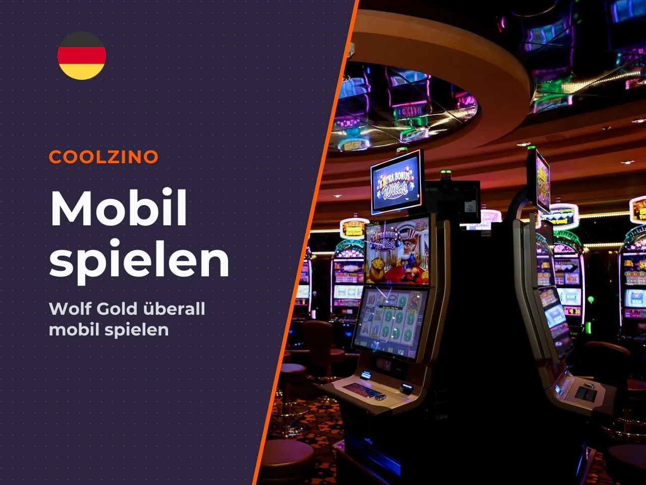 Wolf Gold mobil auf Smartphone und